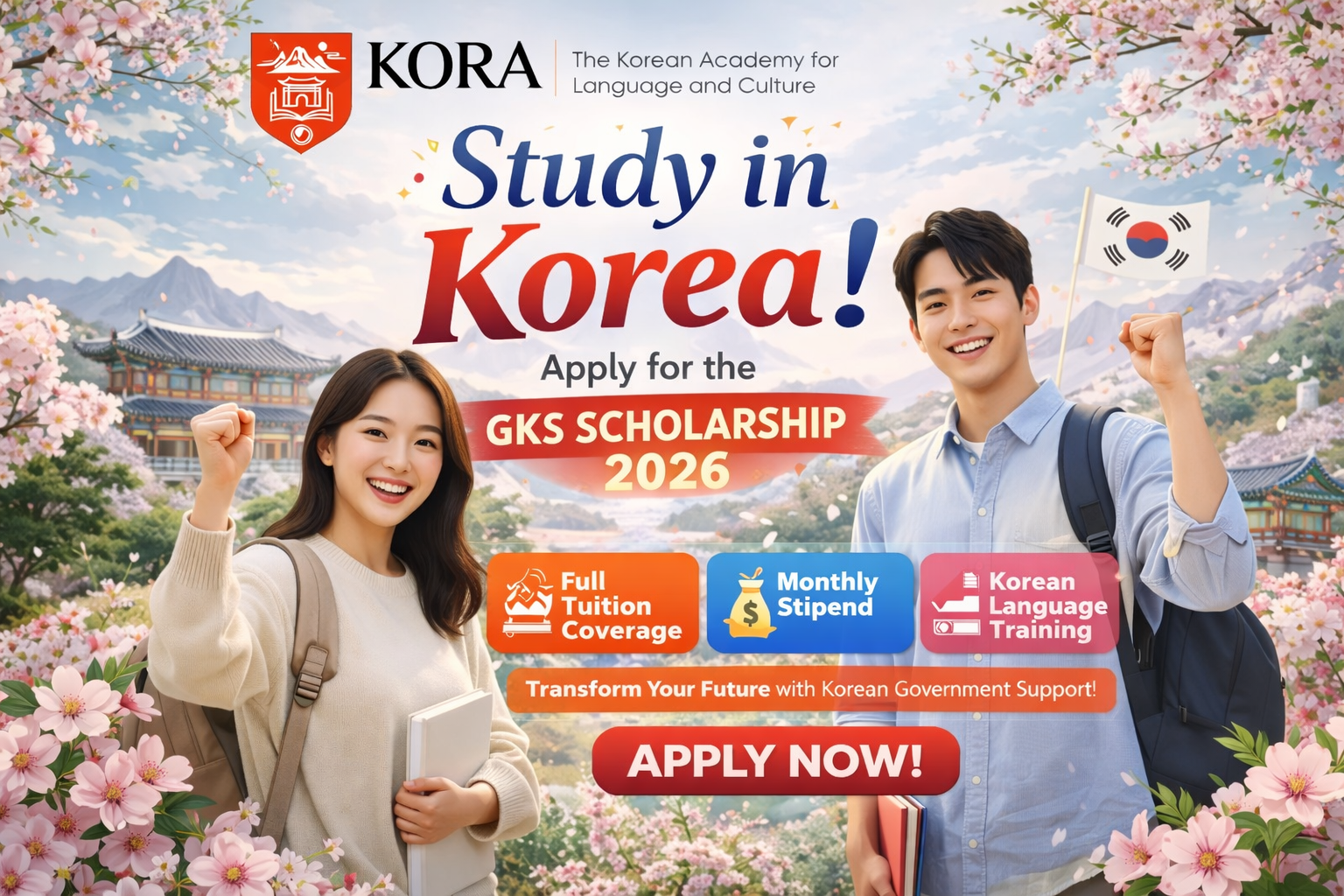 Study in Korea with the Prestigious GKS Scholarship 2026